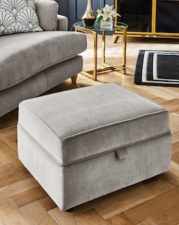 Joanna Hope Tilly Chenille Storage Footstool