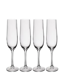 Mikasa Treviso Set of 4 Flute Glasses