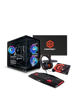 CyberPowerPC Ark Gaming PC Bundle - AMD Ryzen 5 RTX 5060 16GB RAM 1TB NVMe SSD