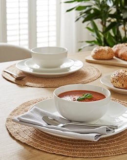 White Porcelain Essentials 12 Piece Dinner Set