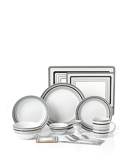 Waterside Brompton Grey 80 Piece Dinner Set