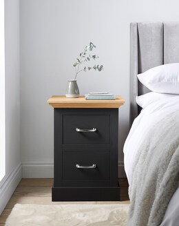 Julipa Ashford 2 Drawer Bedside Table