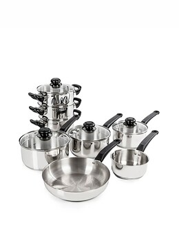 Swan Townhouse 8 Piece Stainless Steel Cookware Set