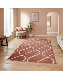 Catherine Lansfield Linear Curve Modern Geometric Rug