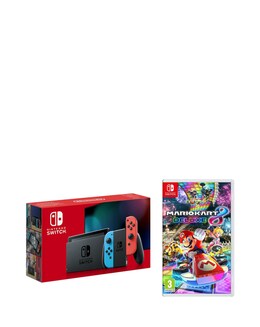 Nintendo Switch Neon Console &amp; Mario Kart 8 Bundle