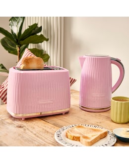 Russell Hobbs 27362 / 27372 Eden Kettle and 2 Slice Toaster Raspberry Bundle
