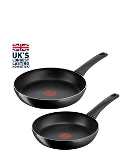 Tefal Titanium Force Twin 20cm and 26cm Frying Pan Set