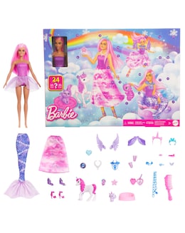 Barbie Advent Calendar with Fashion Doll &amp; 24 Surprise Toy Accessories