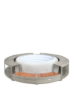 Lay-Z-Spa 200cm Round Rattan Hot Tub Surround