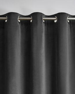 Velour Eyelet Curtains