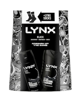LYNX Black Duo &amp; Socks Gift Set