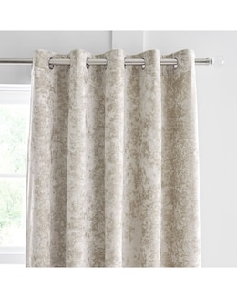 Catherine Lansfield Crushed Velvet Eyelet Curtains