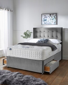 Silentnight 4000 Pocket Memory  Divan Set with 2 Drawers & Headboard