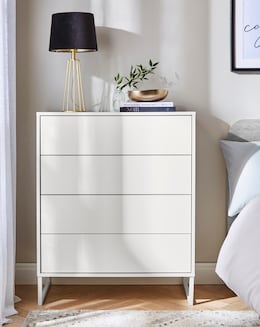 Bede High Gloss Small Chest of Drawers