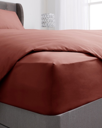 200TC Plain Dye Extra Deep Fitted Sheet