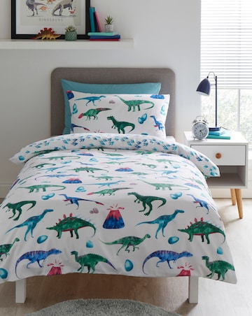 Dino & Volcano's Reversible Duvet Set