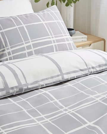 Wilson Charcoal Check Duvet Cover Set