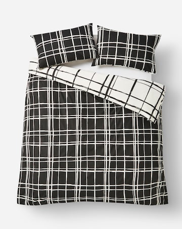 Wilson Black Check Duvet Cover Set