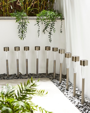 Solar Stake Lights - Set of 10