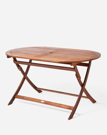 Charles Bentley Wooden Oval 6 Seater Dining Set