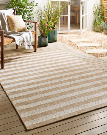Outdoor Rug - Natural Stripe