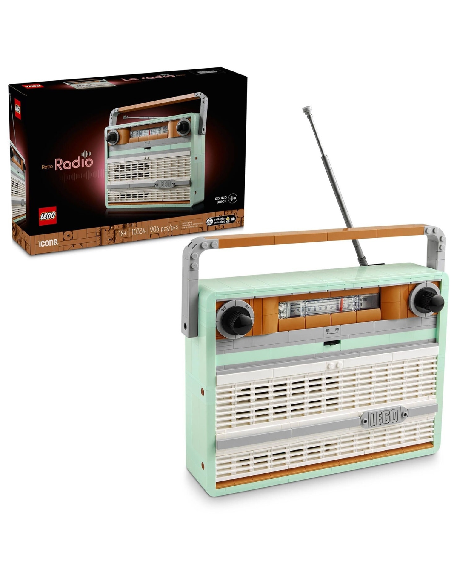 LEGO Icons Retro Portable Radio 10334