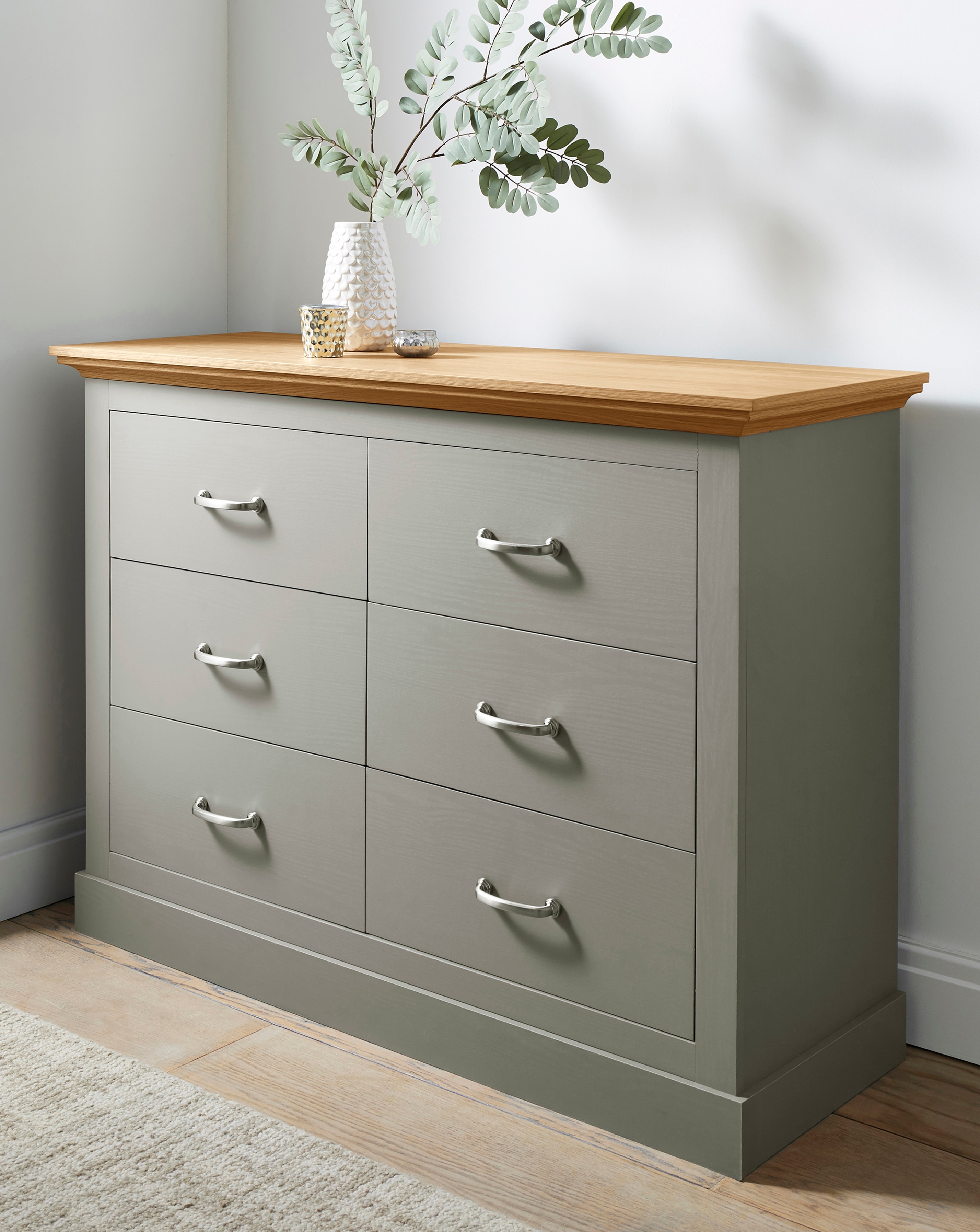 Julipa Ashford 6 Drawer Wide Chest