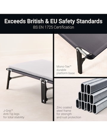 Jay-Be Compact Folding Bed with Mattress - Single