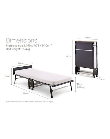 Jay-Be Rollaway Folding Bed with Memory Mattress - Single