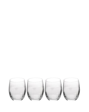 Mikasa Treviso Set of 4 Stemless Wine Glasses