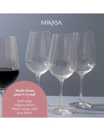 Mikasa Treviso Set of 4 Red Wine Glasses