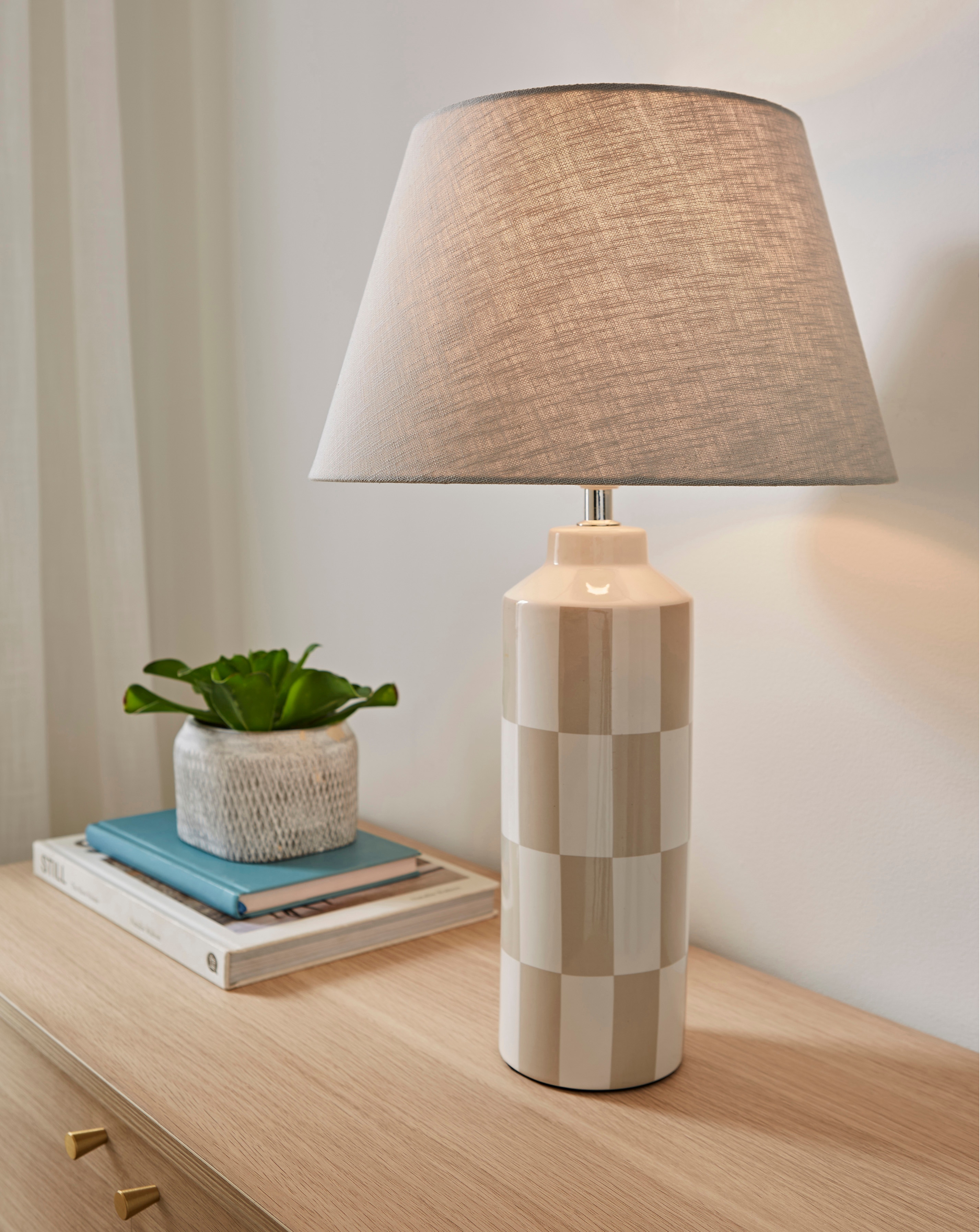 Callie Checkerboard Table Lamp