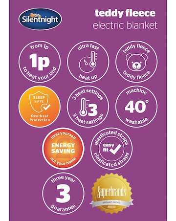 Silentnight Comfort Control Fleece Electric Blanket