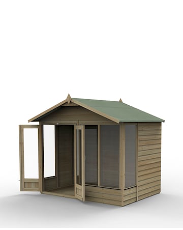 4LIFE Apex Summerhouse 8x6 - Double Door - 4 Window (Home Delivery)