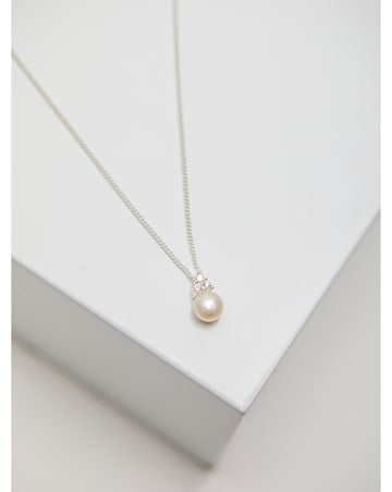 Simply Silver Sterling Silver 925 Freshwater Pearl Set - Gift Boxed