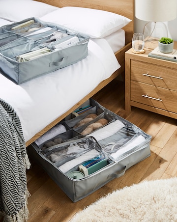 Set of Two 12 Pocket Underbed Storage