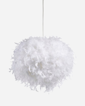 White Feather Easy Fit Pendant Shade