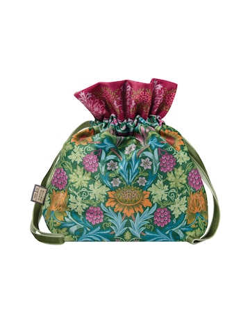 William Morris At Home Sunflower Swan  Velvet Pouch