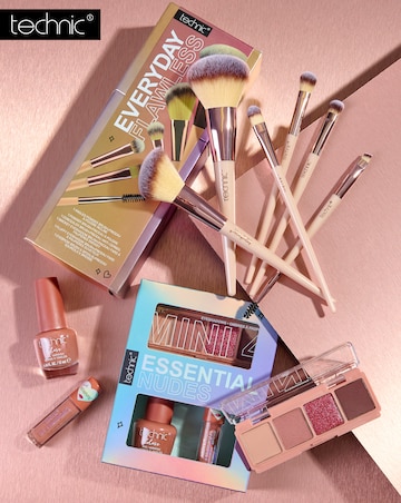 Technic Nude Eye, Lip Set & Brush Bundle