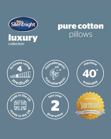Silentnight Pure Cotton Pack of 2 Pillows