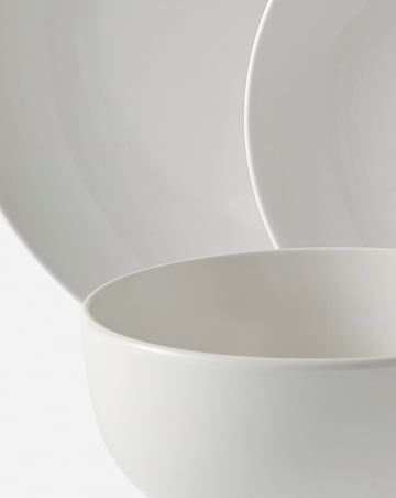 White Porcelain Essentials 12 Piece Dinner Set