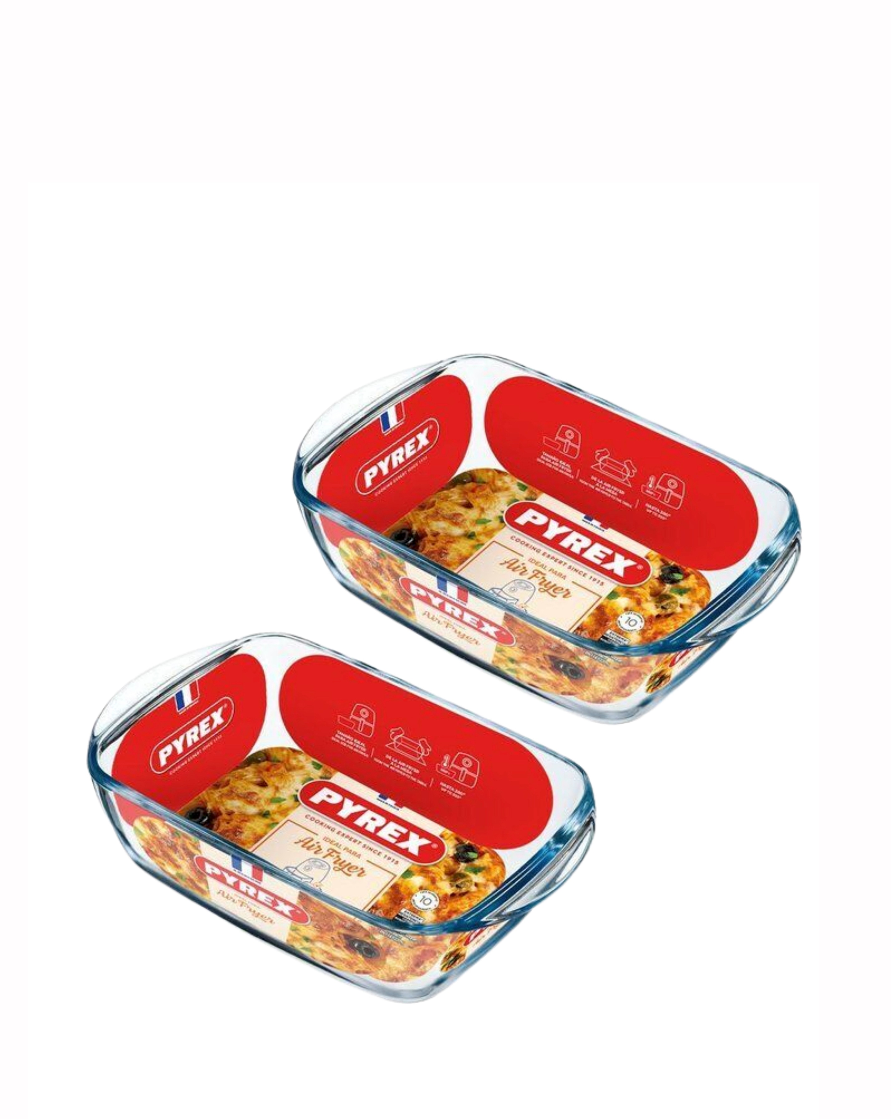 Pyrex 2 Rectangular Air fryer Dishes