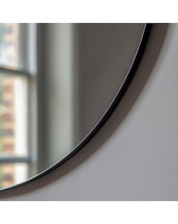 Gallery Bowie Round Mirror Black