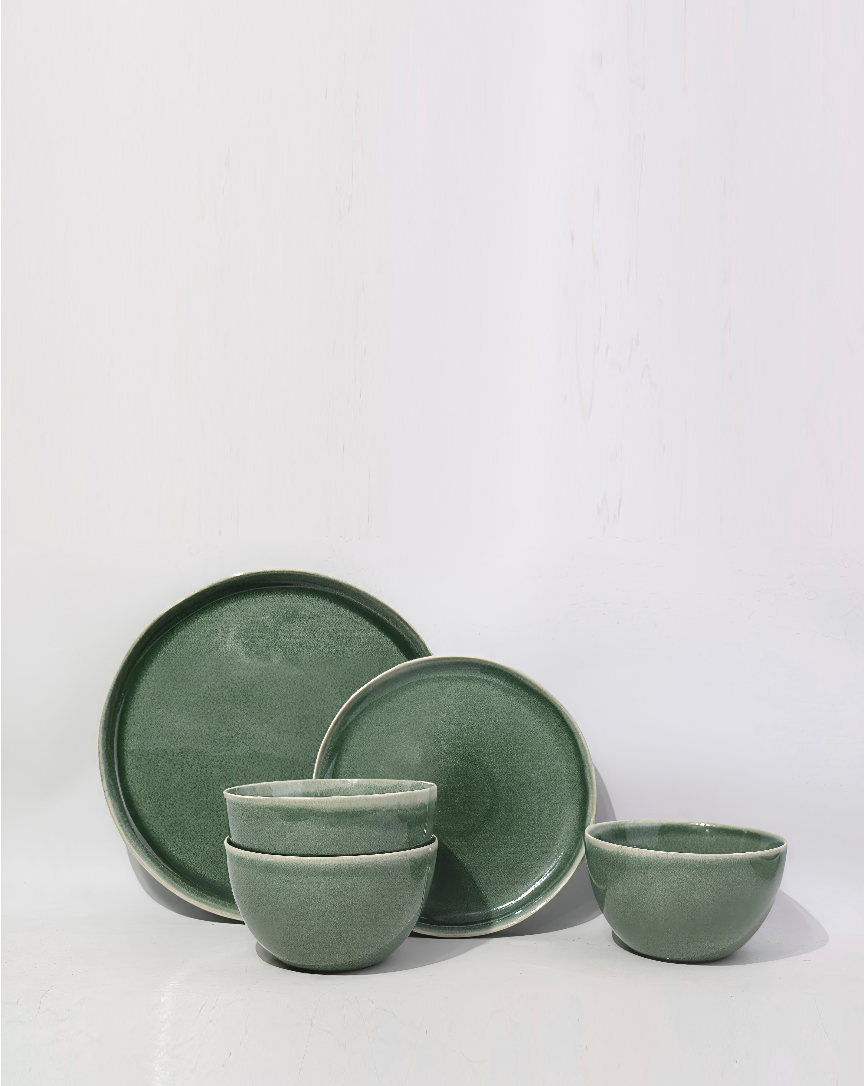 Waterside Green Reactive 12PC Dinner Set