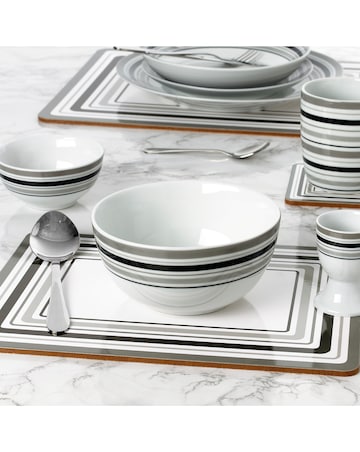 Waterside Brompton Grey 80 Piece Dinner Set