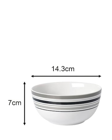 Waterside Brompton Grey 80 Piece Dinner Set