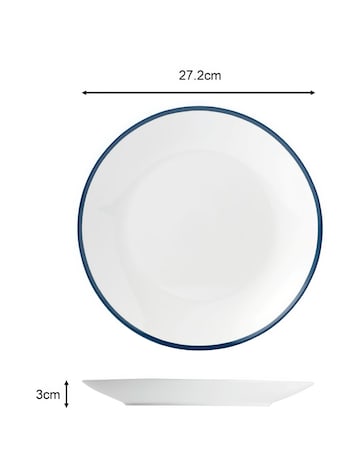 Waterside Blue Bistro 80 Piece Dinner Set