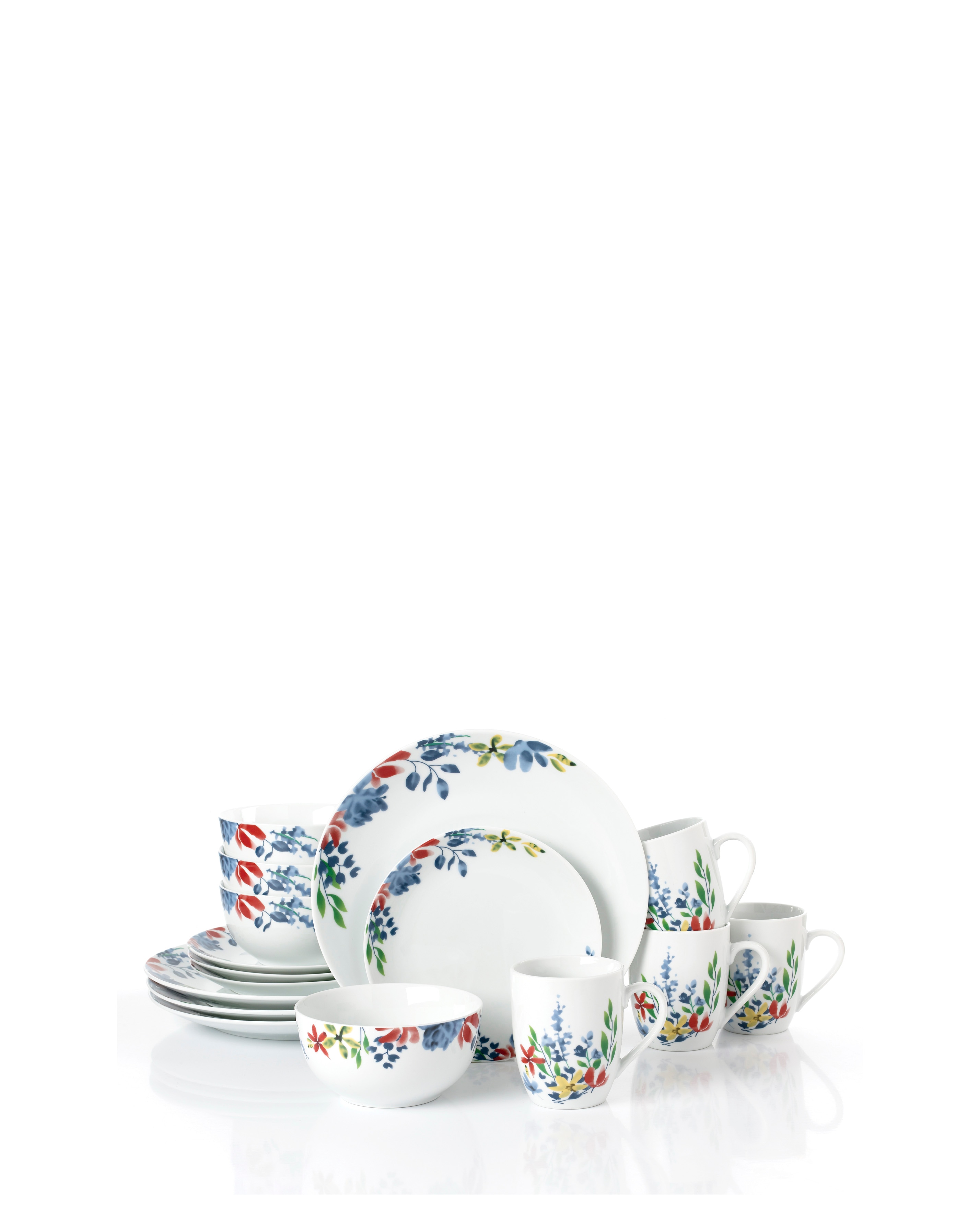 Waterside Floral 16 Piece Dinner Set