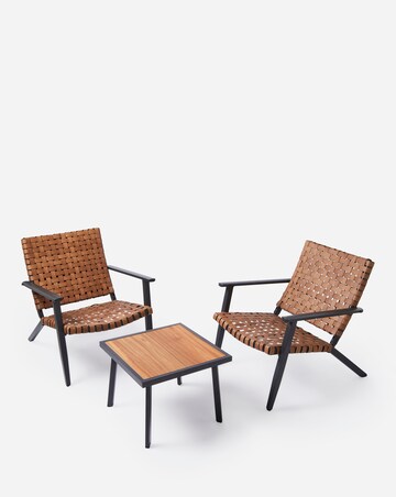 Roma Lounge Bistro Set Brown