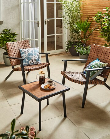 Roma Lounge Bistro Set Brown